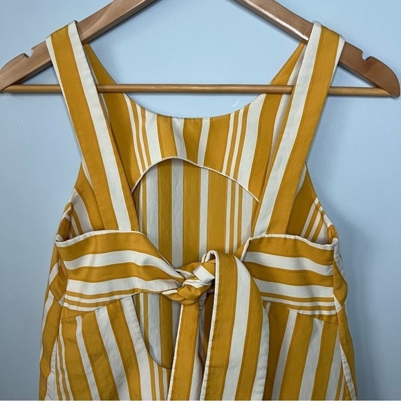 Chinti & Parker Striped Parasol Tie Back Buttercream & Ivory Sleeveless Top Sz 2 - Picture 14 of 16